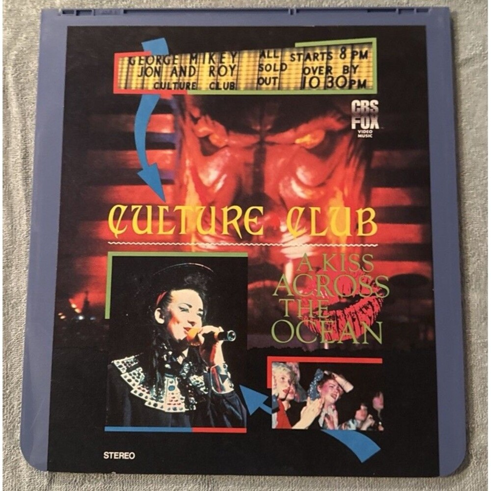 Culture Club A Kiss Across The Ocean CED Disc Boy George pre owned excellent